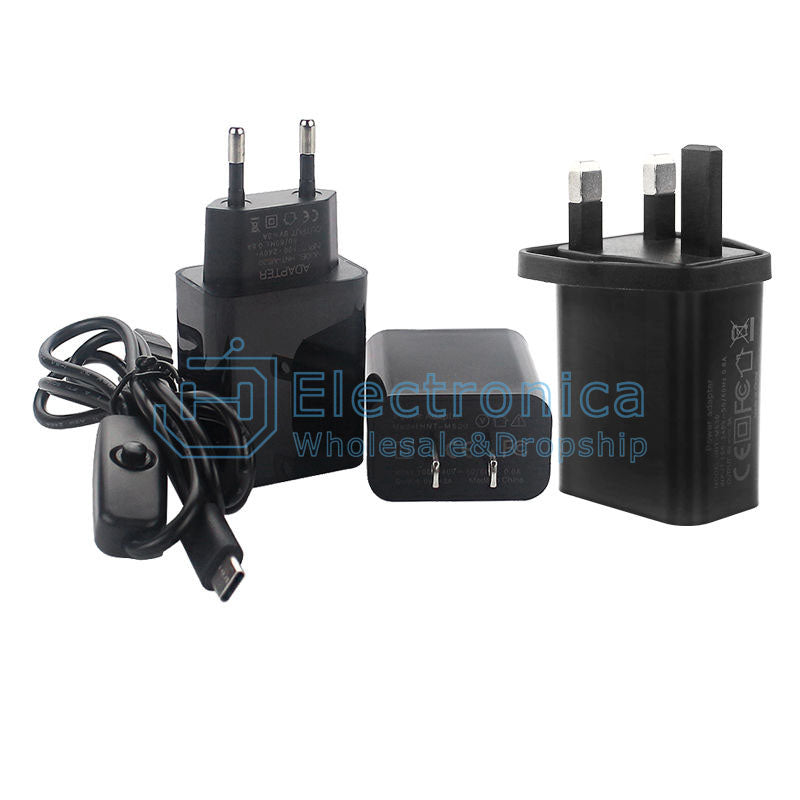 Raspberry Pi 4B 5V 3A Type-C USB Power Adapter - I Found Tech Chinese Warehouse Import - EU plug