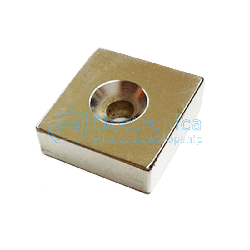 Quadrate Magnet with Hole - I Found Tech Chinese Warehouse Import - 20*20*10-5mm
