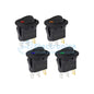 KCD1 2 Position 3 Pins Round Rocker Switch - I Found Tech Chinese Warehouse Import - Blue light