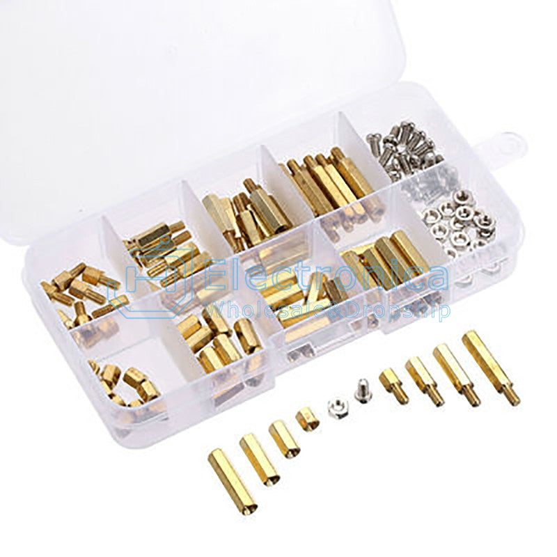 120pcs/Box M3 Stainless Steel Screw Nut Brass Column Kit - I Found Tech Chinese Warehouse Import