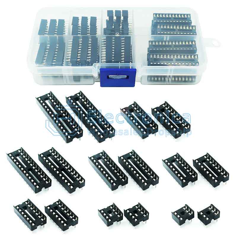 66pcs DIP-6/8/14/16/18/20/24/28 IC Socket Chip Seat Kit - I Found Tech Chinese Warehouse Import
