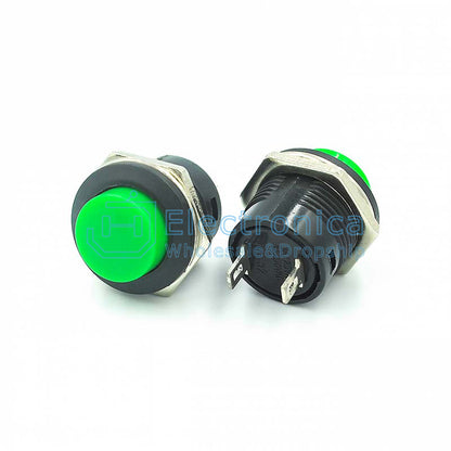 R13-507 16MM Self-reset Button Switch - I Found Tech Chinese Warehouse Import - Green