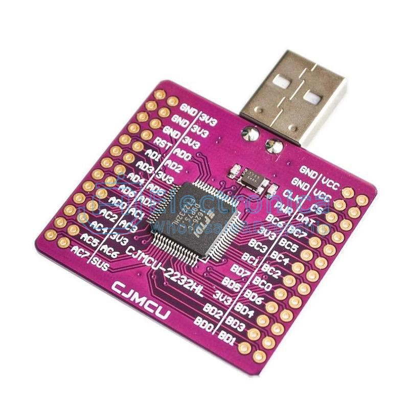 MCU-2232 FT2232HL USB To UART/FIFO/SPI/I2C/JTAG/RS232 Module - I Found Tech Chinese Warehouse Import