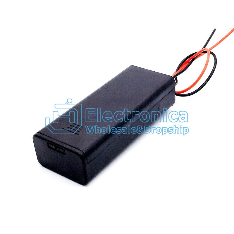 2xAAA Battery Case with Cover and Switch - I Found Tech Chinese Warehouse Import