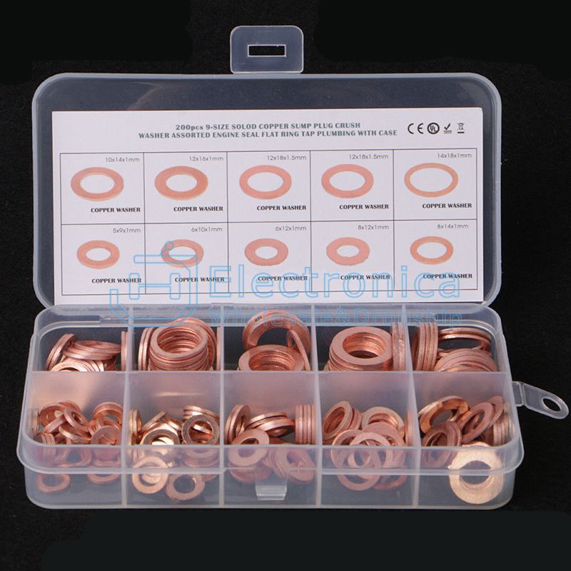 200pcs 280pcs Copper Washer Kit - I Found Tech Chinese Warehouse Import - 200pcs