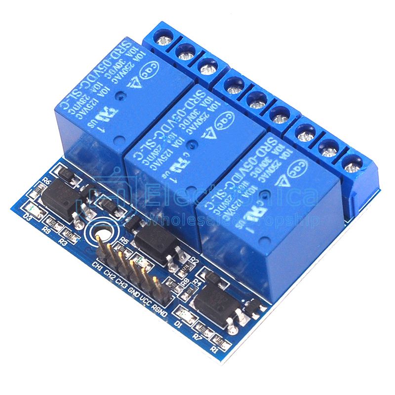 3 Channel 5V Relay Module with Optocoupler Isolation - I Found Tech Chinese Warehouse Import - 12V