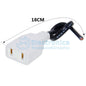 220V10A 2P Waterproof Female Plug with Cable - I Found Tech Chinese Warehouse Import - 10PCS