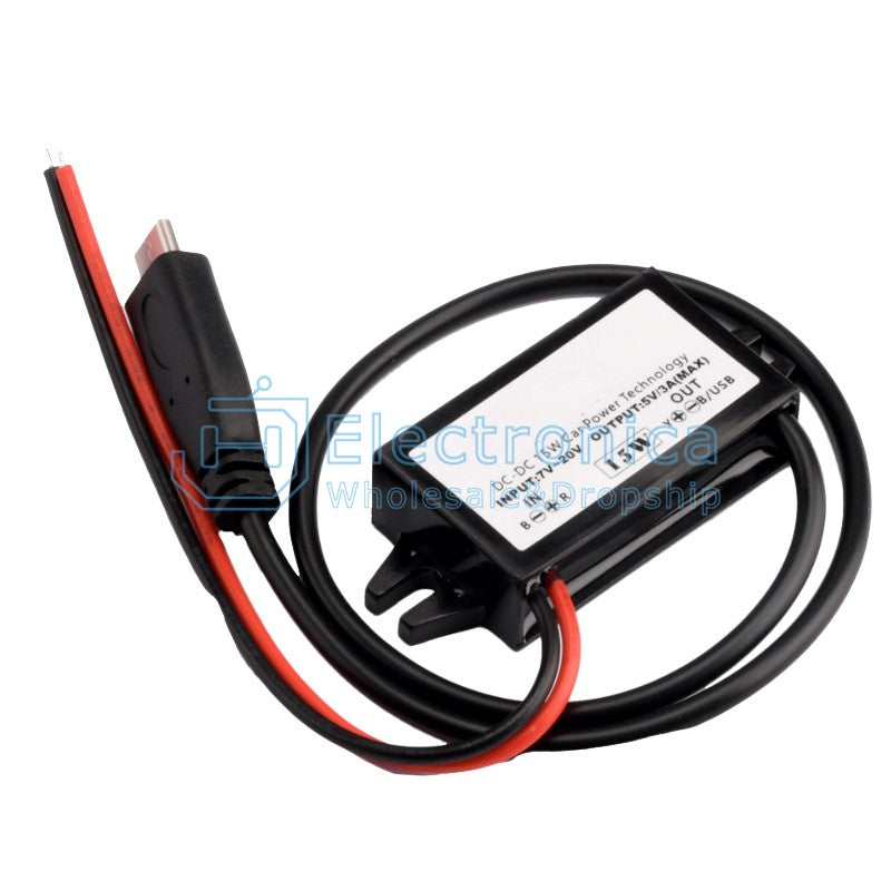 15W 12V to 5V 3A Step Down Car Power Converter - I Found Tech Chinese Warehouse Import