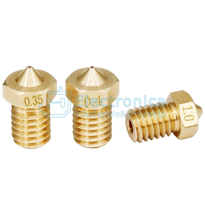 3D Printer E3D Brass Nozzle V5 V6 - I Found Tech Chinese Warehouse Import - 1.75/0.1mm