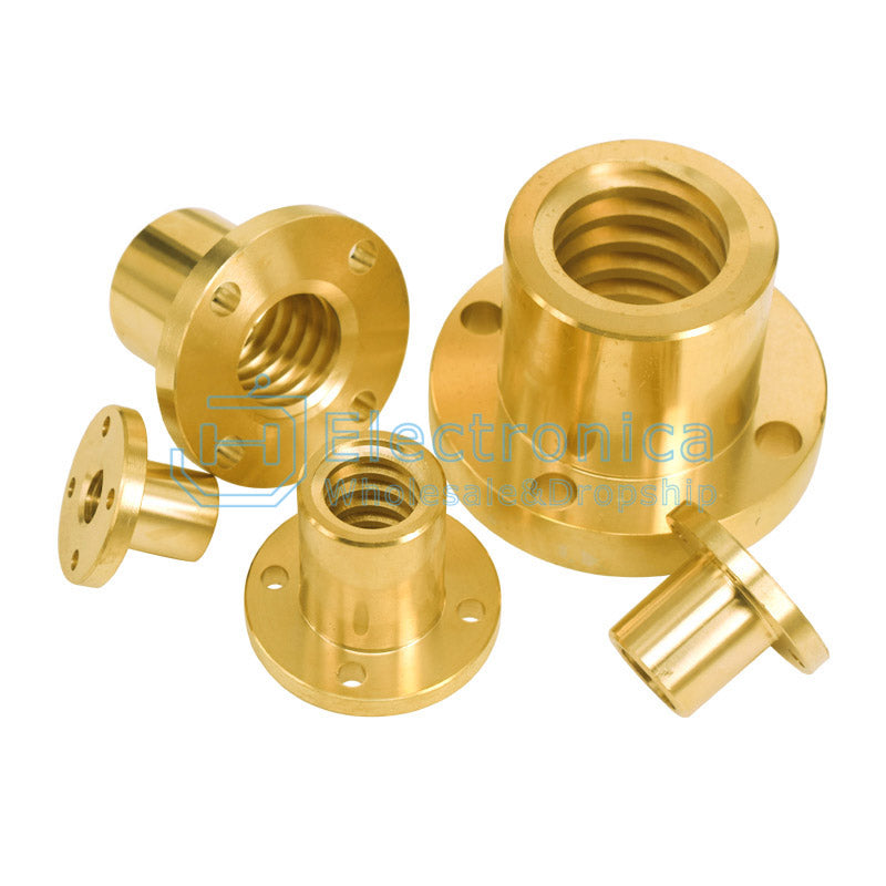 T Lead Screw Round Flange Nut T10 12 14 16 20 25 28 30 32 36 40 - I Found Tech Chinese Warehouse Import - T10*Pitch 2mm