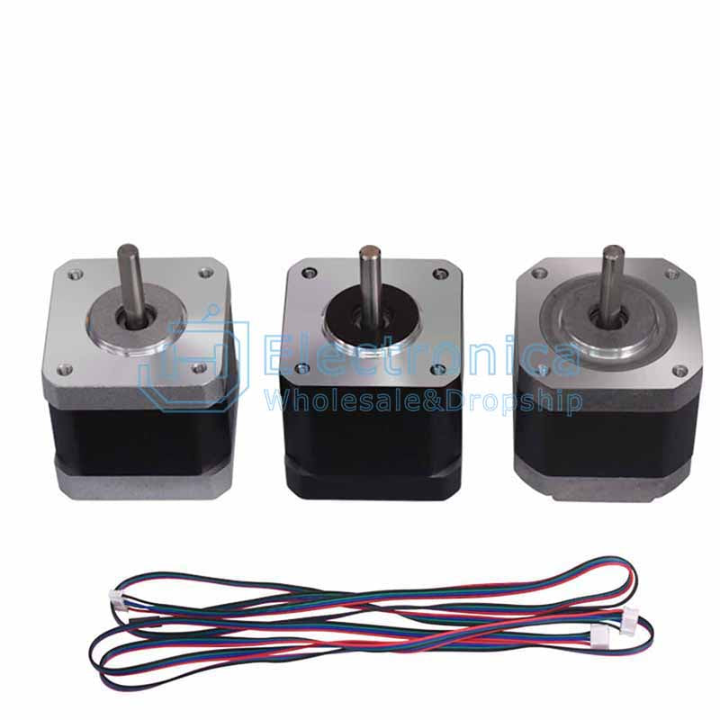 42BYGH40-1704A Stepper Motor - I Found Tech Chinese Warehouse Import - Black (Dupont Cable)