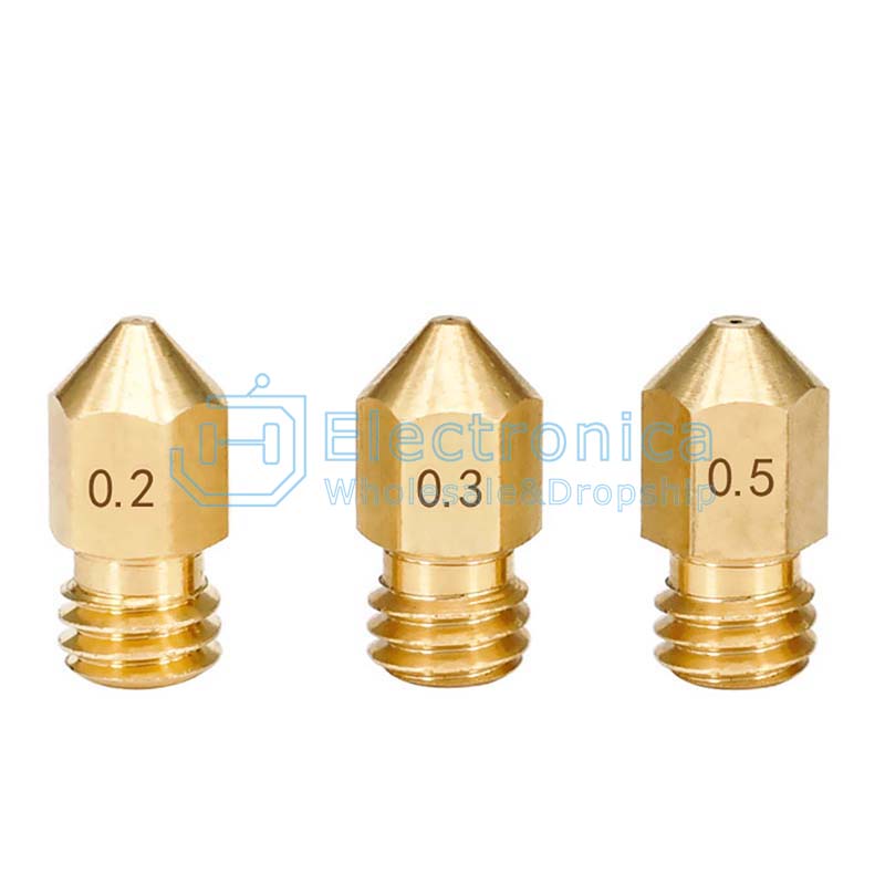 Reprap Makerbot MK8 Brass Nozzle - I Found Tech Chinese Warehouse Import - 1.75/0.2mm