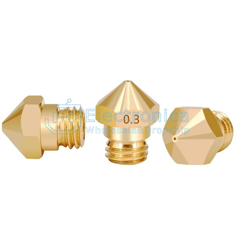 M7 Thread MK10 Brass Nozzle - I Found Tech Chinese Warehouse Import - 1.75/0.2mm