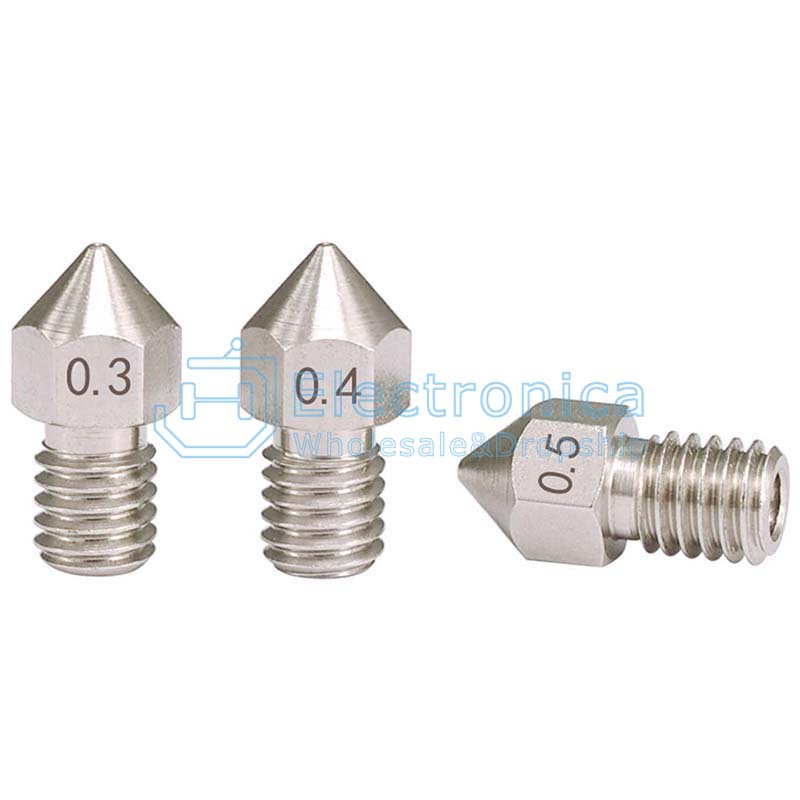 1.75/3mm Extruder Stainless Steel Nozzle - I Found Tech Chinese Warehouse Import - 1.75/0.3mm