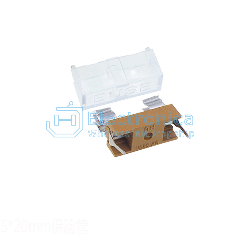 5*20mm Fuse Holder with Transparent Cover - I Found Tech Chinese Warehouse Import - 10PCS