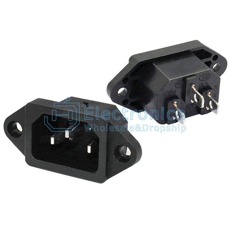AC-04 3Pin Power Socket 10A 250V - I Found Tech Chinese Warehouse Import - 10PCS