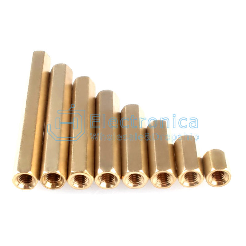 M3*5/6/8/10/12/15/20-50 Brass Hexagonal Hollow Pillars - I Found Tech Chinese Warehouse Import - M3 10MM(10pcs)