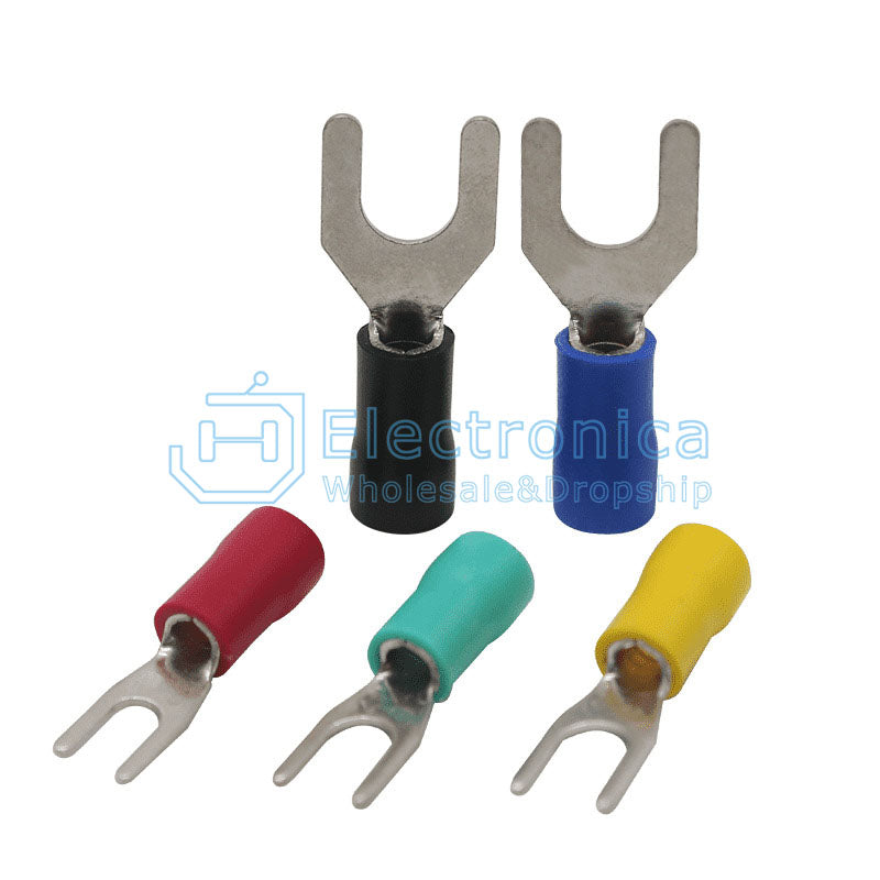 SV1.25- 3 Y/U Shape Brass Insulated Furcate Terminal (1000pcs） - I Found Tech Chinese Warehouse Import - Black