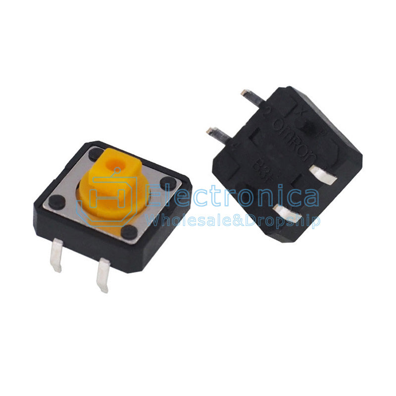 12*12*7.3mm B3F-4055 OMRON 4Pin DIP Micro Touch Switch and Cap - I Found Tech Chinese Warehouse Import - A14 Cap blue 100pcs