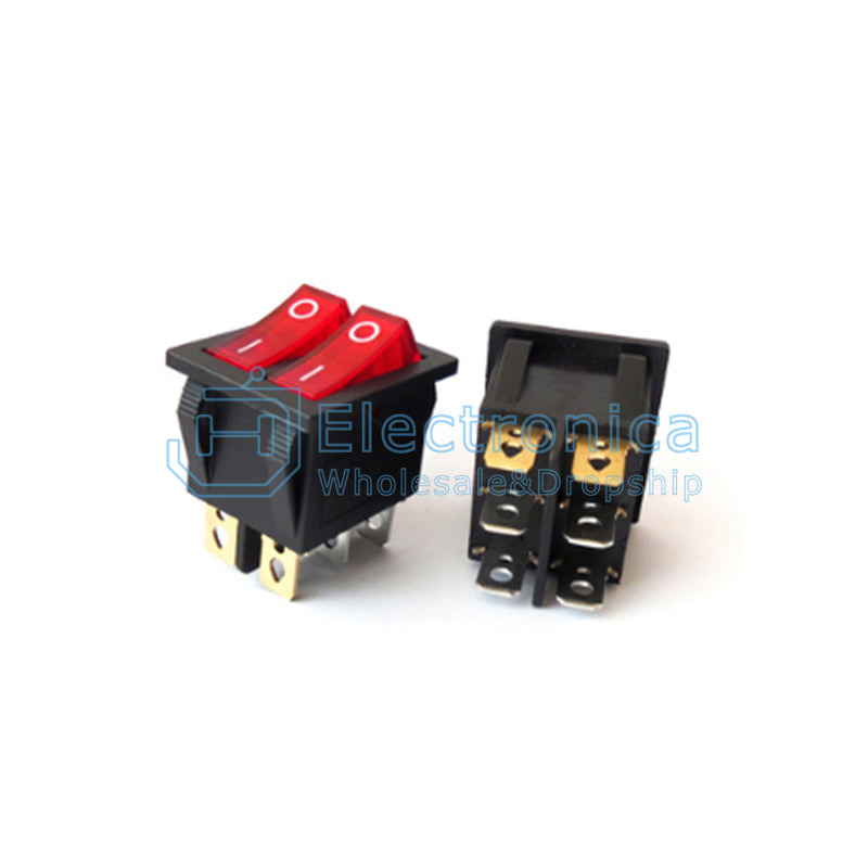 KCD3 15A/250V 6Pin Double Row Boat Switch - I Found Tech Chinese Warehouse Import
