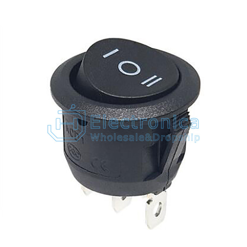KCD1-105 20MM 3Pin Circular Boat Switch - I Found Tech Chinese Warehouse Import - 5PCS
