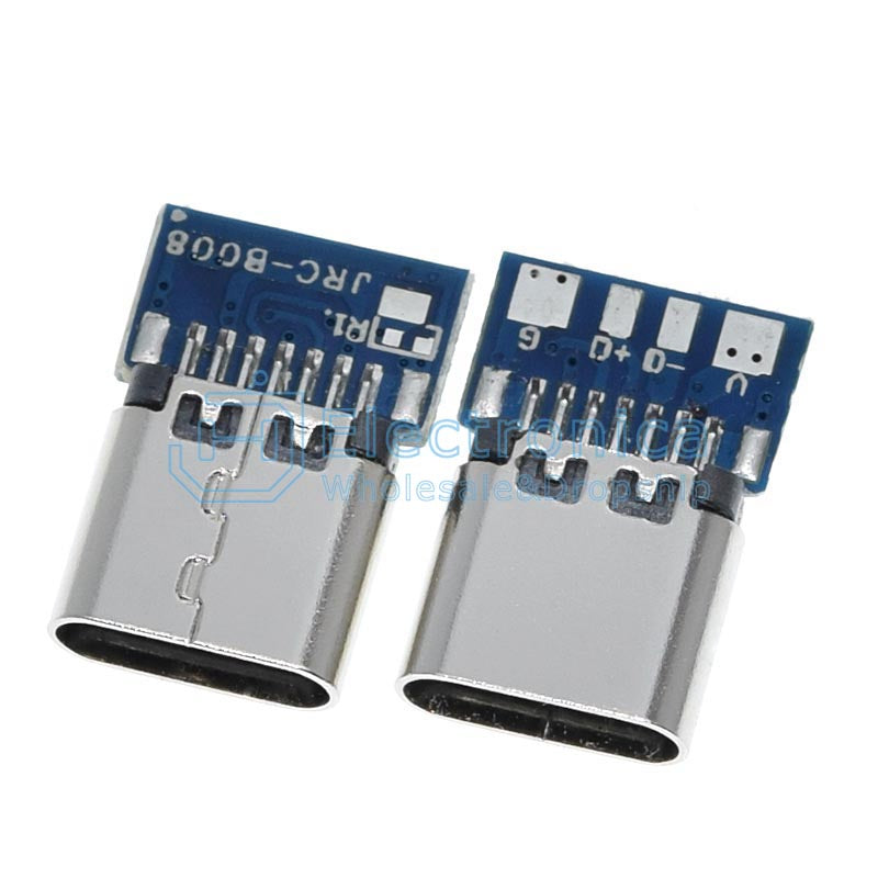 USB 3.1 Type-C Female Socket with Board - I Found Tech Chinese Warehouse Import - 10PCS
