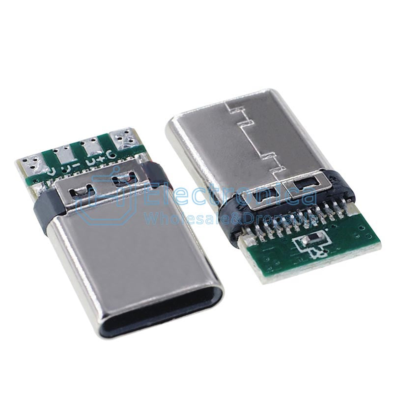 USB 3.1 Type-C 24P Male Socket with PCB Board - I Found Tech Chinese Warehouse Import - 10PCS