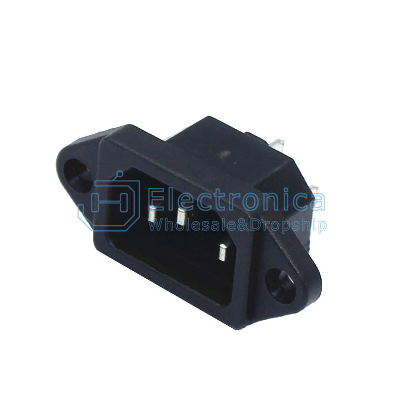AC-04 3Pin DC Power Socket with Ear - I Found Tech Chinese Warehouse Import - 10PCS