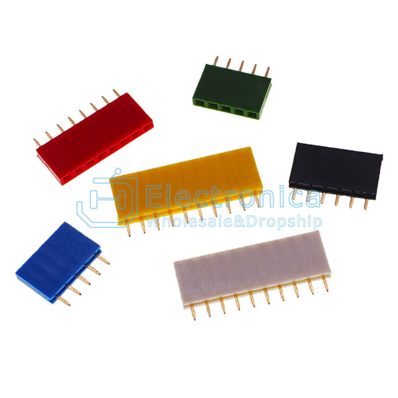 1*3/4/5/6/8/10P 2.54mm Female Single Row Socket - I Found Tech Chinese Warehouse Import - Option 24585;24590