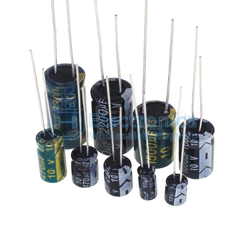 6.3/10V 100UF/220UF/470UF/1000UF/2200UF/3300UF DIP Electrolytic Capacitor - I Found Tech Chinese Warehouse Import - 10V...