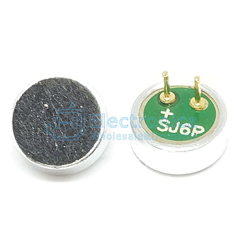 6022P 52DB 6*2.2mm Gold Plated Foot Electret Microphone - I Found Tech Chinese Warehouse Import - 10PCS
