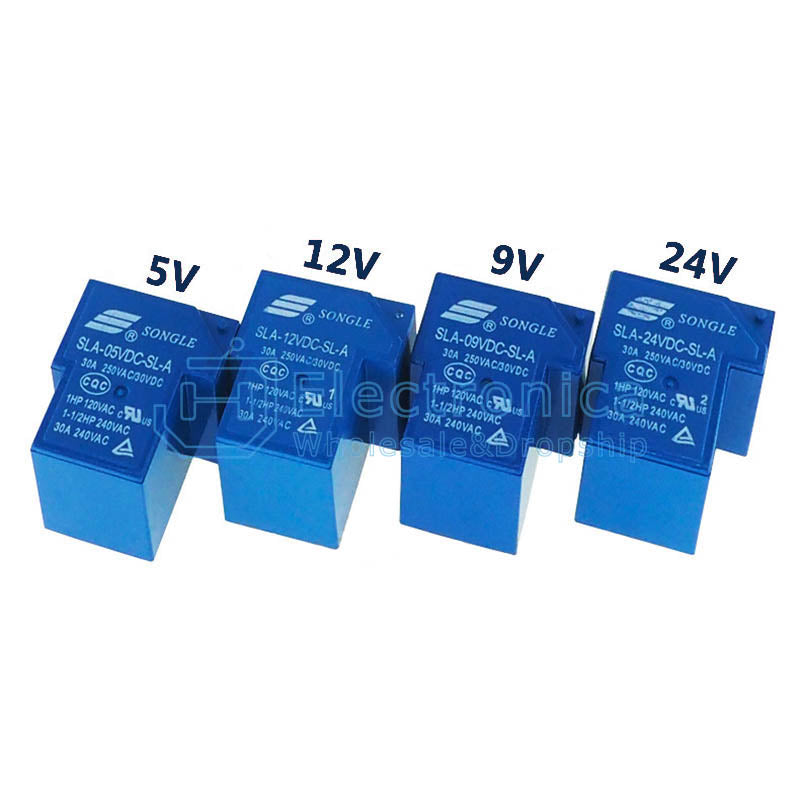 T90 SLA-05/12/24/48VDC-SL-A/C 4/5/6P 30A Songle Relay - I Found Tech Chinese Warehouse Import - SLA-05VDC-SL-A(4P)