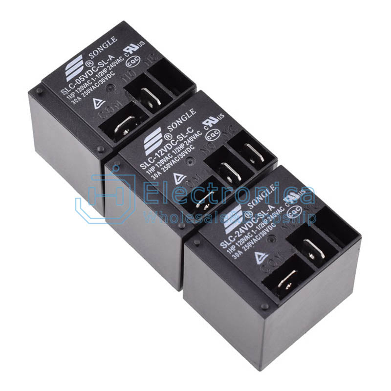 T91 SLC-05/12/24VDC-SL-A/C 4/5P 30A Songle Relay - I Found Tech Chinese Warehouse Import - SLC-05VDC-SL-A-(4P)