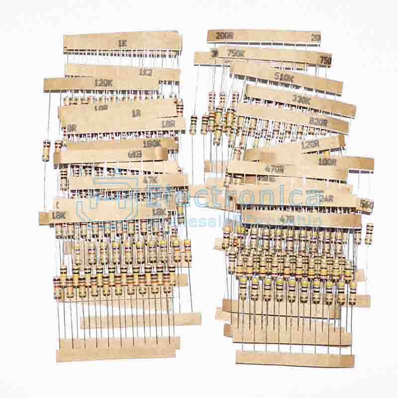 300pcs 30 Values 1R-3M 1/2W Resistor Kit - I Found Tech Chinese Warehouse Import