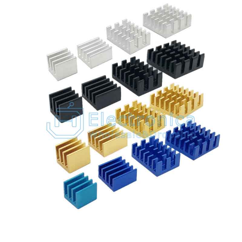 4pcs Aluminum Heatsink Set for Raspberry Pi 4 - I Found Tech Chinese Warehouse Import - Option 18799;18801
