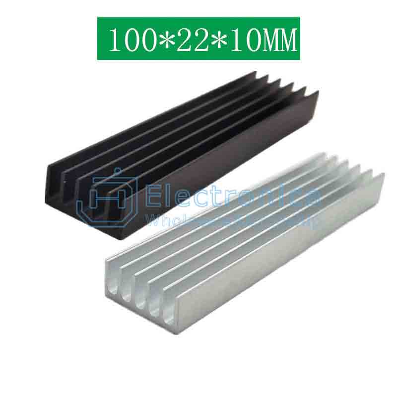100*22*10MM Aluminium Heatsink - I Found Tech Chinese Warehouse Import - Black