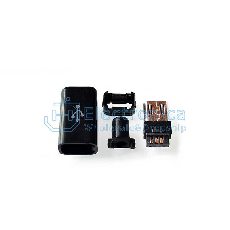 Micro USB Plug Male DIY 4-piece Set - I Found Tech Chinese Warehouse Import