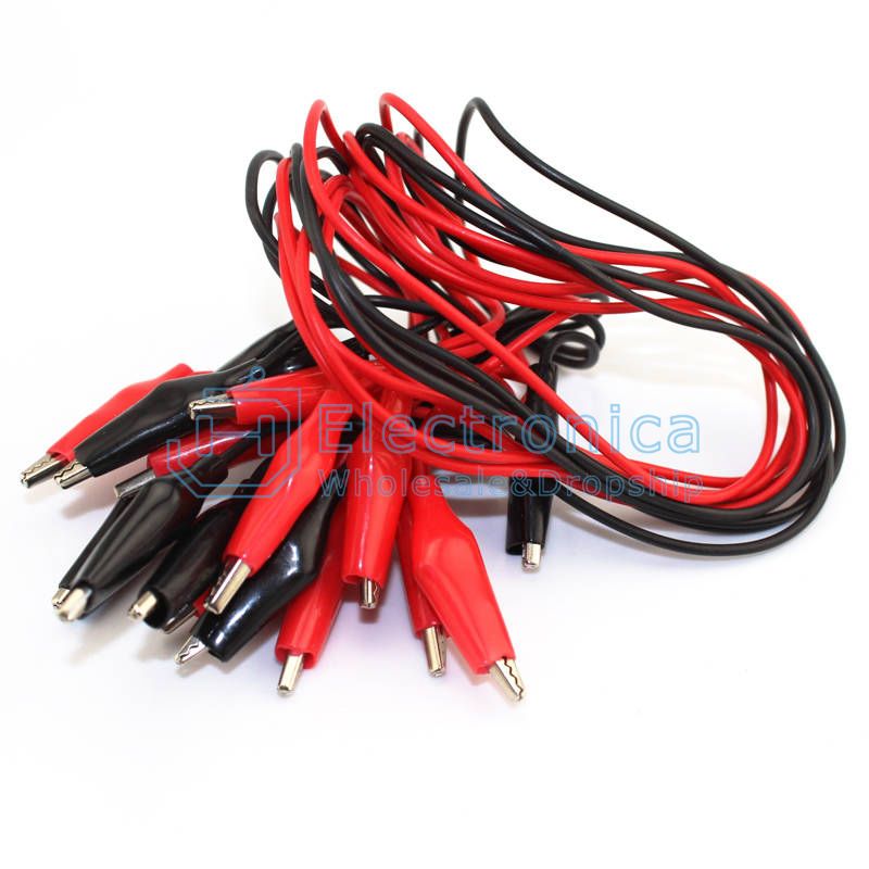 Red Black Crocodile Clips Test Connector Wire - I Found Tech Chinese Warehouse Import