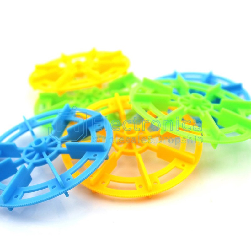 72mm Plastic Wheel Robot DIY Wheel - I Found Tech Chinese Warehouse Import - Blue