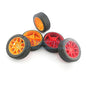 2*30mm Texture Rubber Wheel - I Found Tech Chinese Warehouse Import - Red