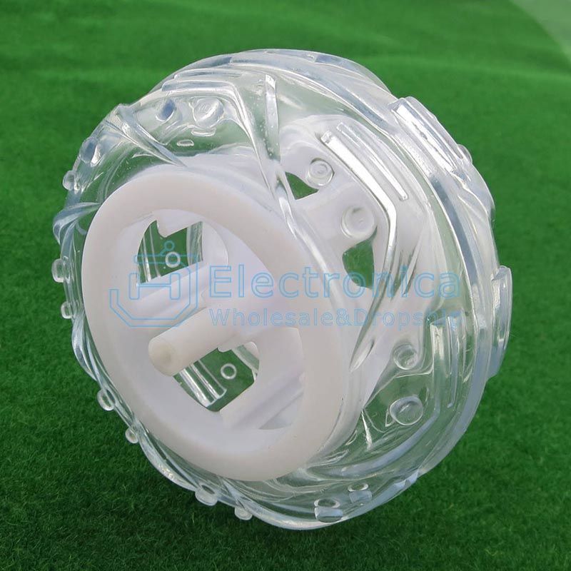 3*78mm Transparent Rubber Wheel - I Found Tech Chinese Warehouse Import