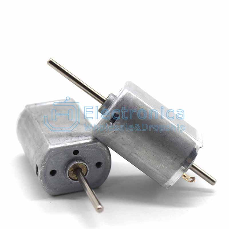 Double Shaft Worm FK130SH Micro DC Model Motor - I Found Tech Chinese Warehouse Import - With gear