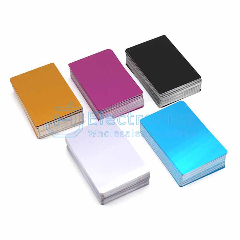 100pcs Colorful Aluminum Alloy Plate - I Found Tech Chinese Warehouse Import - Black (1 box)