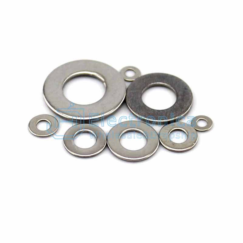M2 M2.5 M3 M4 M5 M6 M8 M10 Stainless Steel Metal Gasket - I Found Tech Chinese Warehouse Import - 10mm(40 pcs)