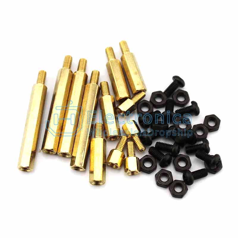 M3 Hexagon Single Head Copper Stud and Screw Nut - I Found Tech Chinese Warehouse Import