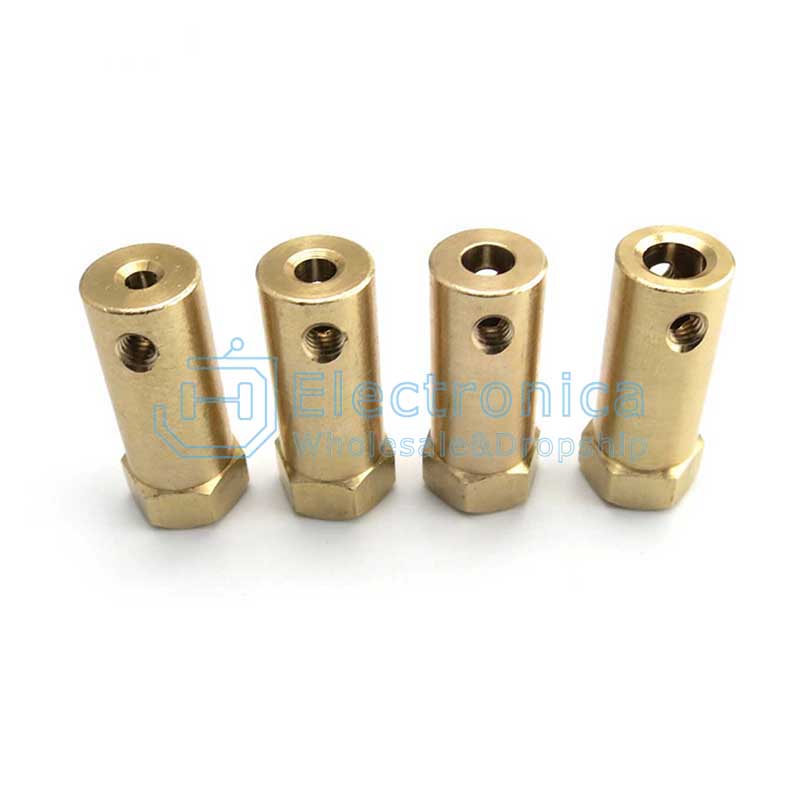 Extended Copper Rigid Hexagon Coupling - I Found Tech Chinese Warehouse Import - 3mm