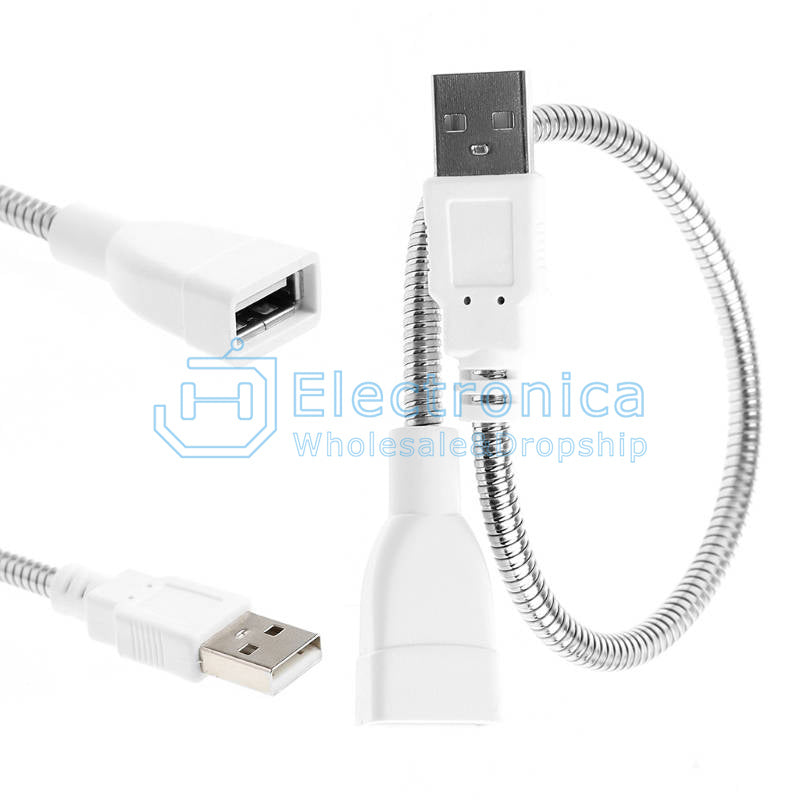 Flexible Metal Hose Power Supply USB Adapter Cable for USB Lamp - I Found Tech Chinese Warehouse Import
