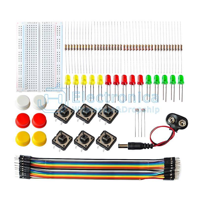 UNO R3 Mini Breadboard LED Jumper Wire Button kit - I Found Tech Chinese Warehouse Import - With bag