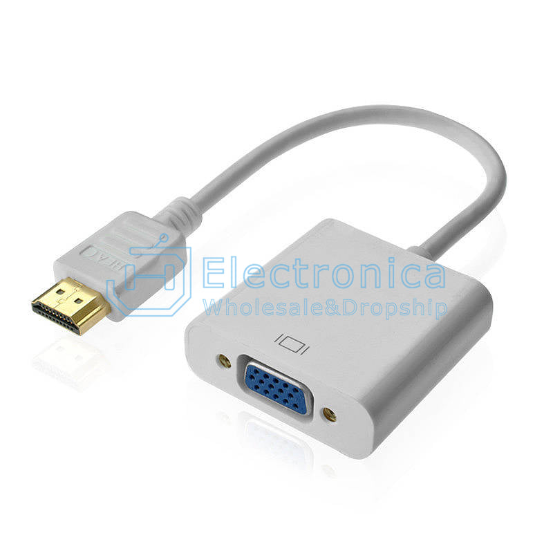 HDMI to VGA Converter Adapter - I Found Tech Chinese Warehouse Import - Black