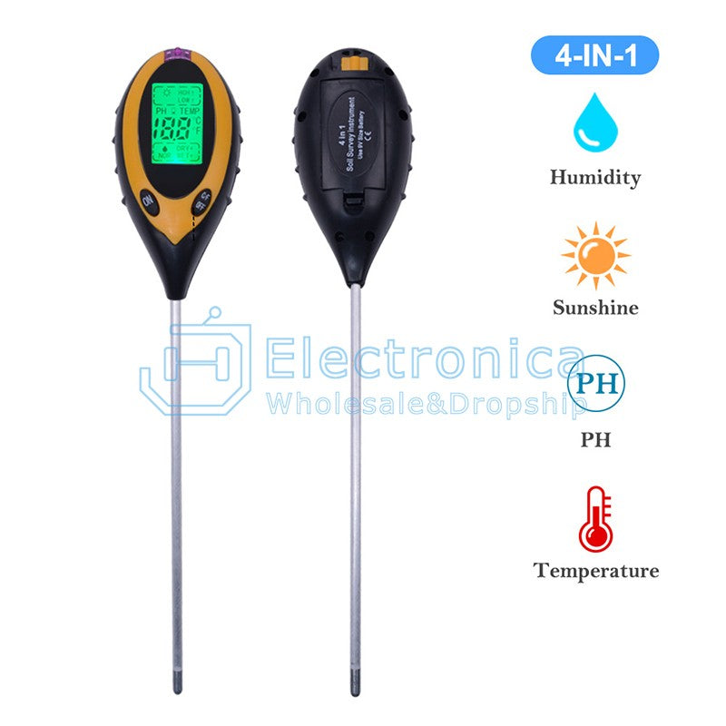 4-in-1 Soil Moisture Temperature Tester PH Meter - I Found Tech Chinese Warehouse Import